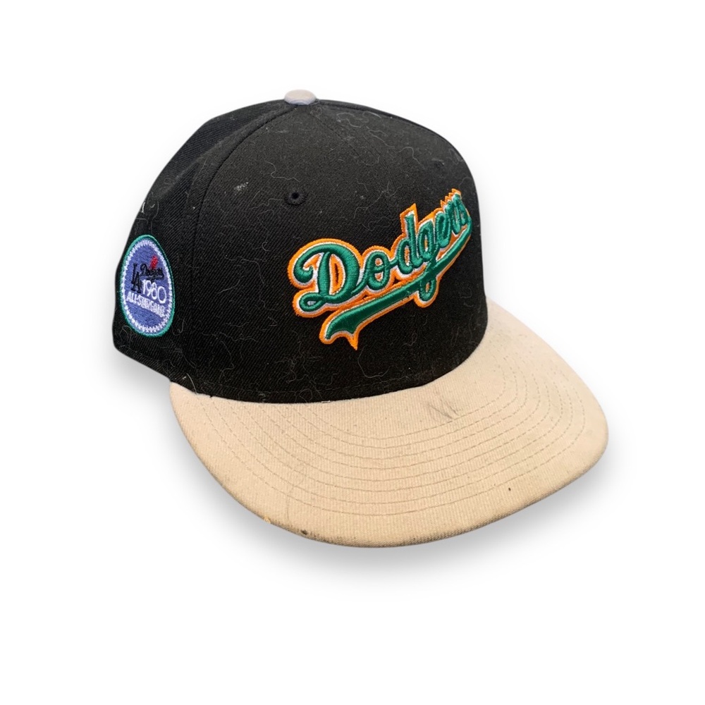 Dodgers Black and Cream All Star Logo Kids Cap